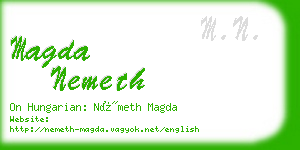 magda nemeth business card